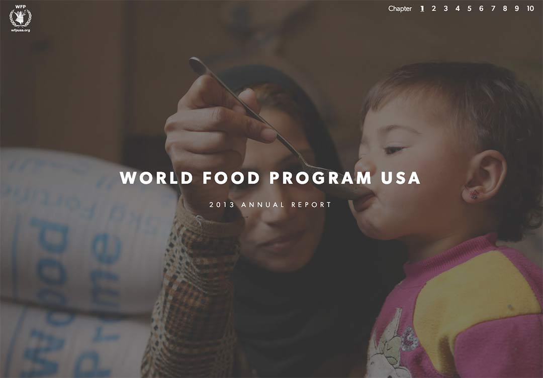 Cover of the World Food Program annual report