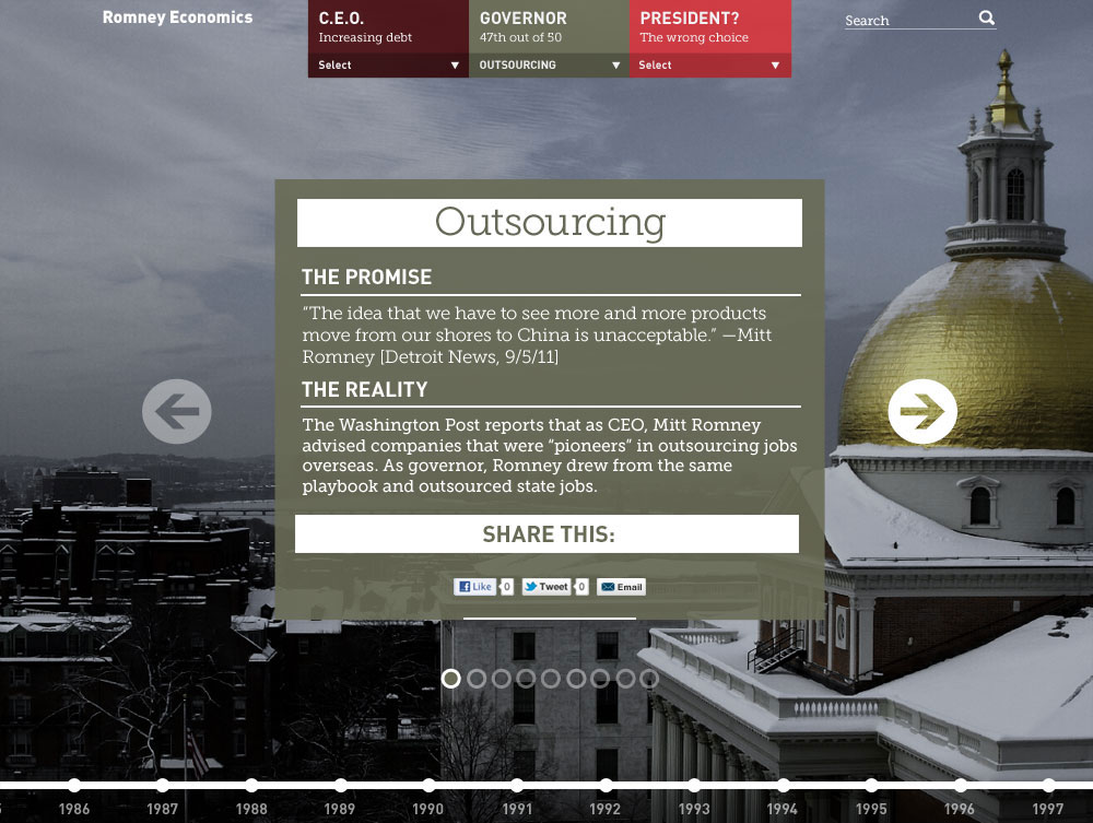Website with case studies pertaining to Mitt Romney's stint at Bain Capital